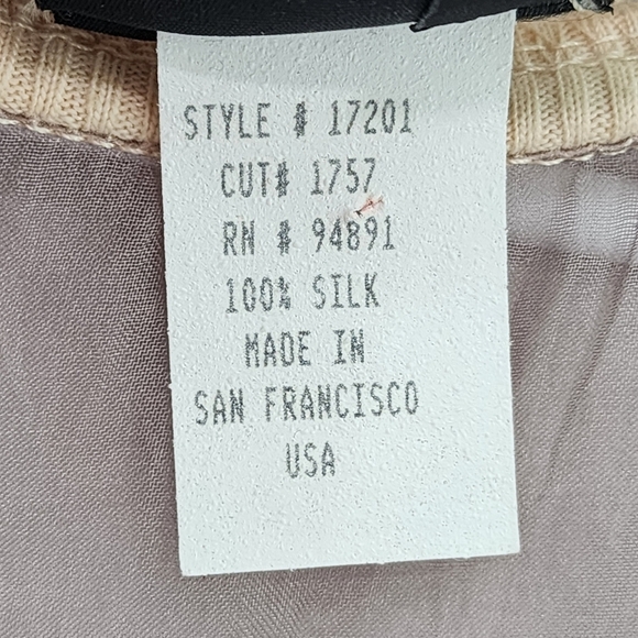 Mike & Tod Women's 100% Silk Long Sleeves Sheer Top - M - Picture 6 of 6